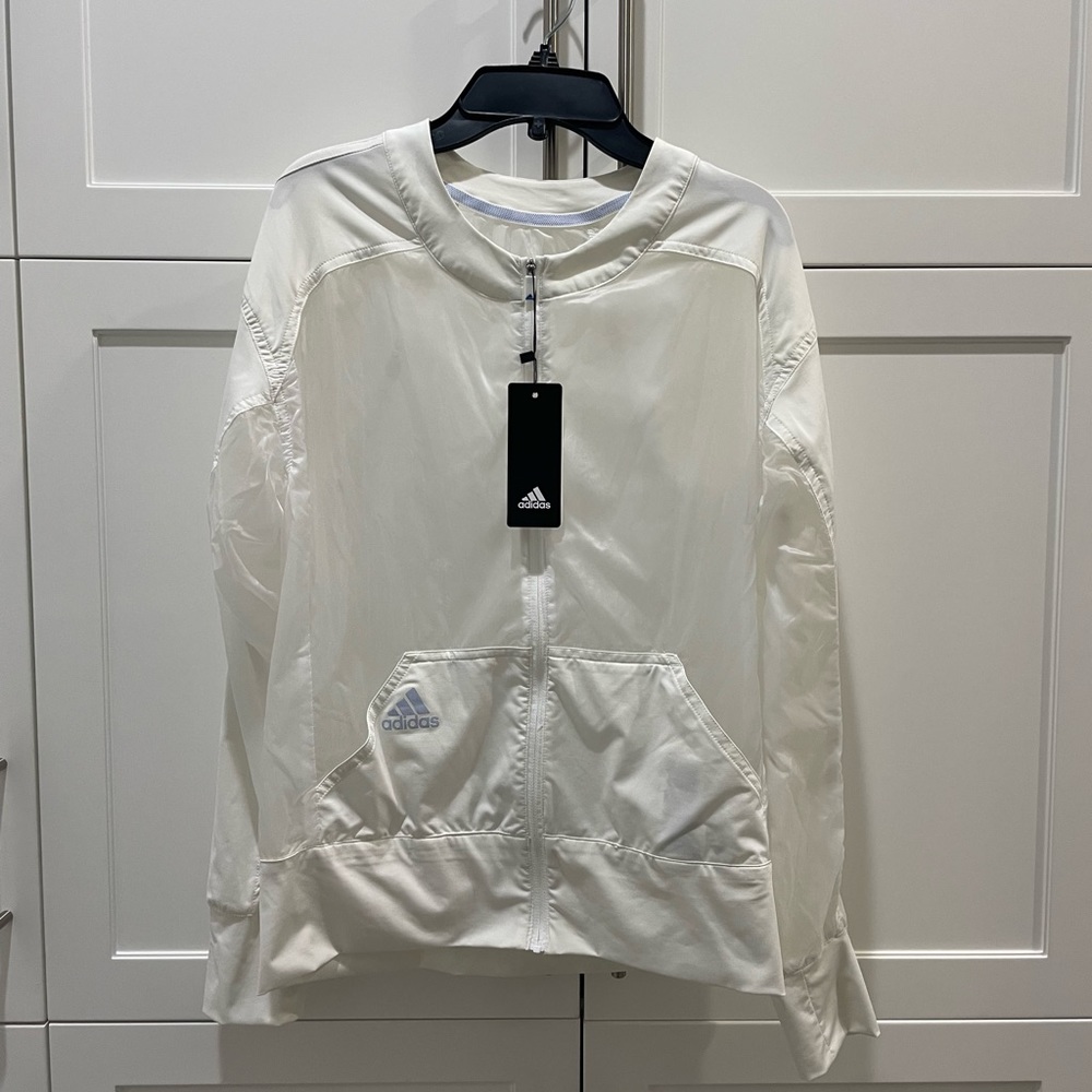 BNWT ADIDAS CLEAR SHEER MESH GOLD JACKET